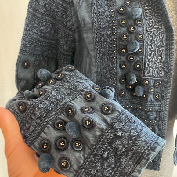 Soft Surroundings Embellished Open Front Jacket - EUC - Picture 3 of 8